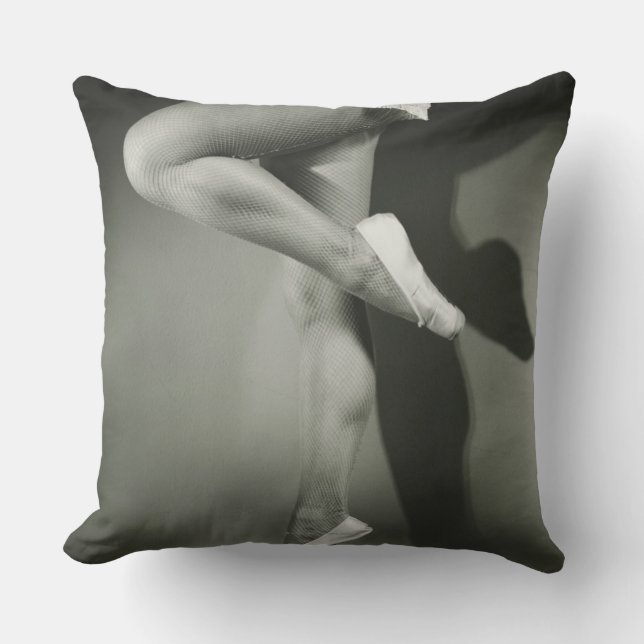 Dancing Girl Throw Pillow (Front)