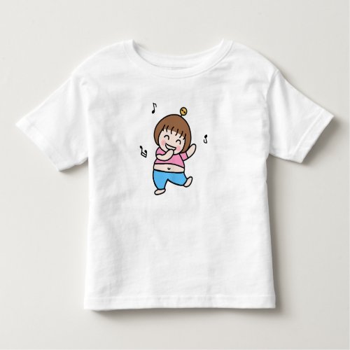 dancing girl toddler t_shirt