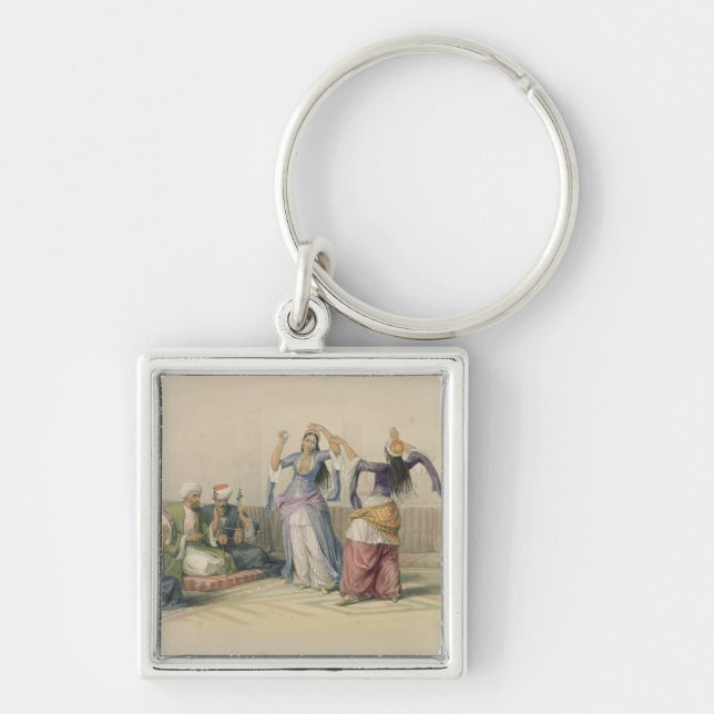 Dancing Girls at Cairo, from 'Egypt and Nubia' Keychain (Front)