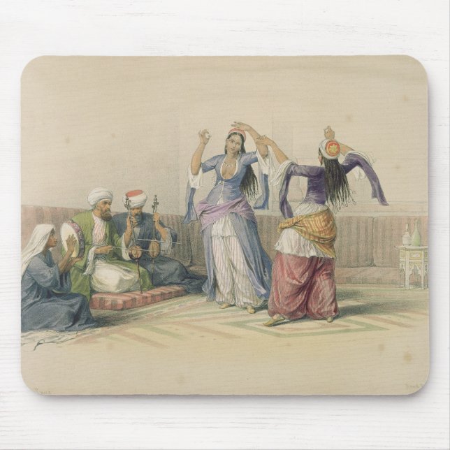 Dancing Girls at Cairo, from 'Egypt and Nubia' Mouse Pad (Front)