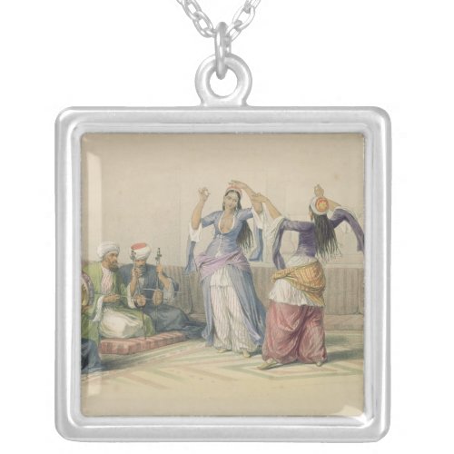 Dancing Girls at Cairo from Egypt and Nubia Silver Plated Necklace