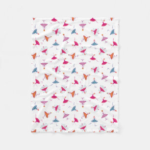Dancing girls fleece blanket