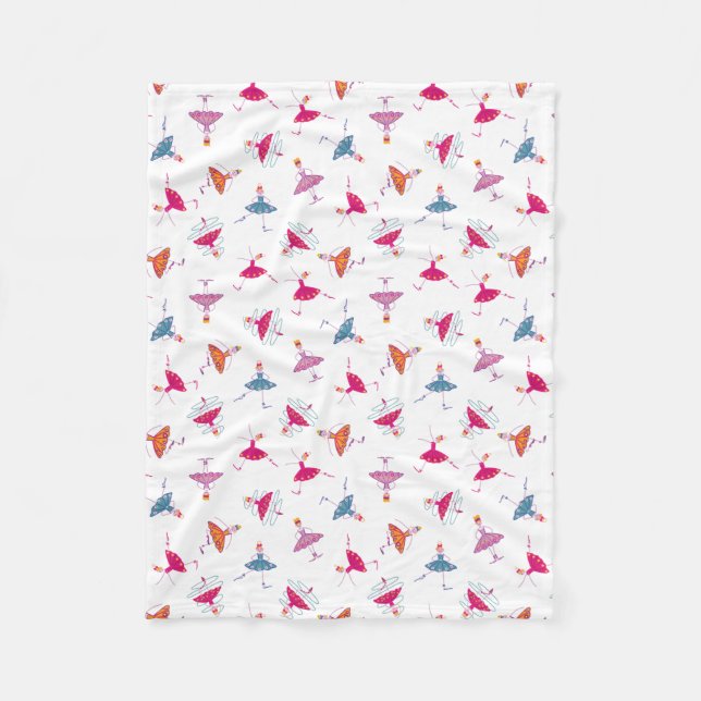 Dancing girls fleece blanket (Front)