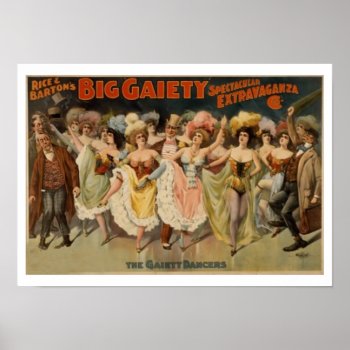 Dancing Girls Poster by Vintage_Obsession at Zazzle