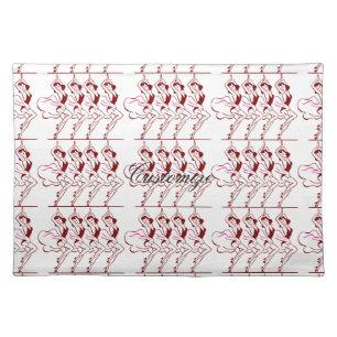 Dancing Girls Thunder_Cove Cloth Placemat