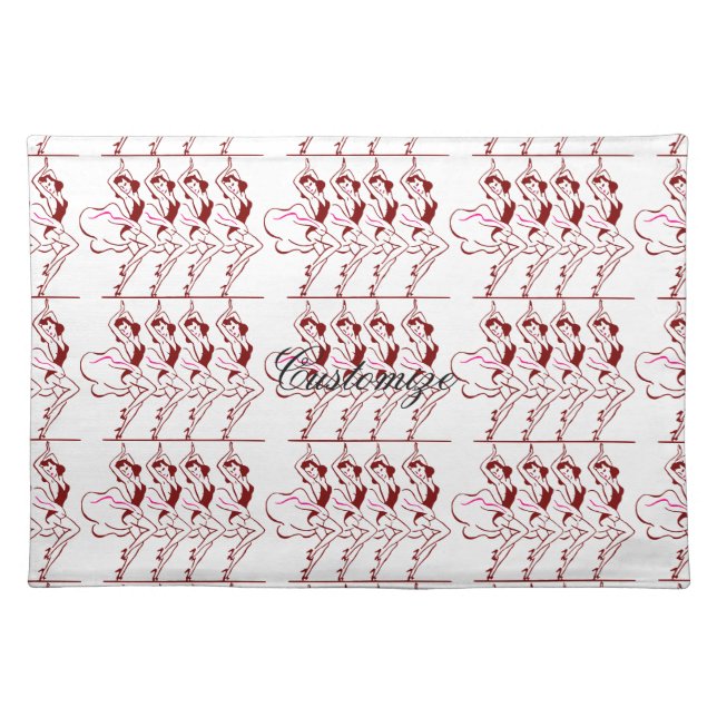 Dancing Girls Thunder_Cove Cloth Placemat (Front)
