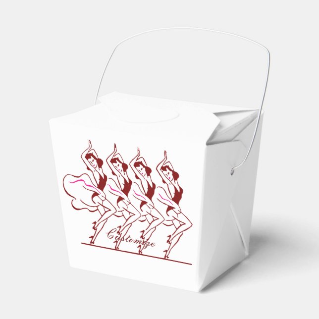 Dancing Girls Thunder_Cove Favor Boxes (Front Side)