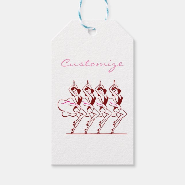 Dancing Girls Thunder_Cove Gift Tags (Front)