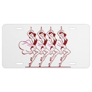 Dancing Girls Thunder_Cove License Plate