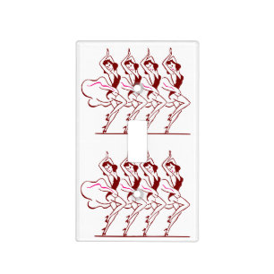 Dancing Girls Thunder_Cove Light Switch Cover