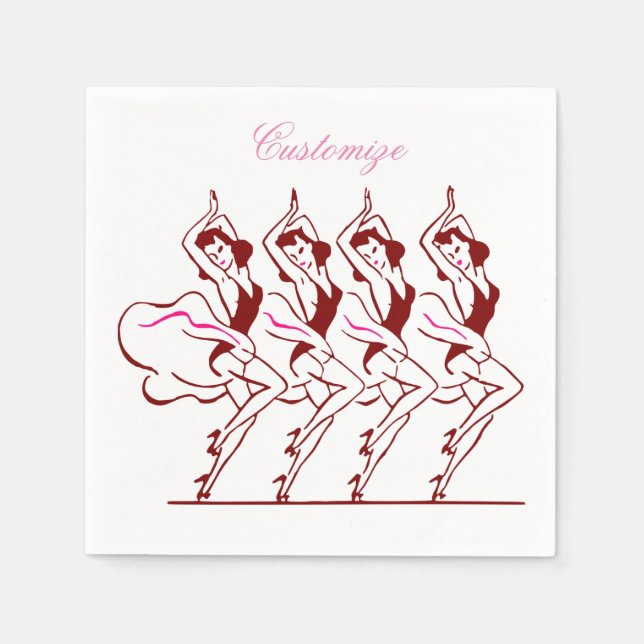 Dancing Girls Thunder_Cove Napkins (Front)