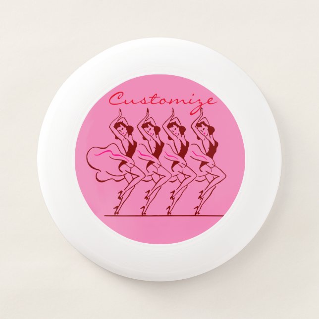 Dancing Girls Thunder_Cove Snow Globe Wham-O Frisbee (Front)