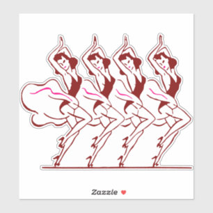 Dancing Girls Thunder_Cove Sticker