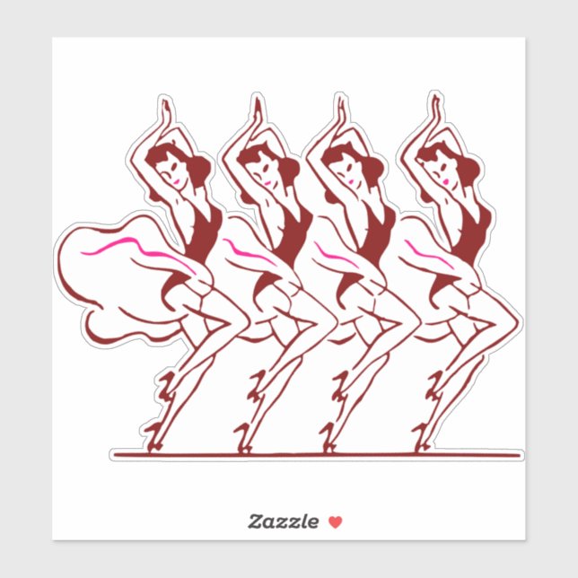 Dancing Girls Thunder_Cove Sticker (Sheet)