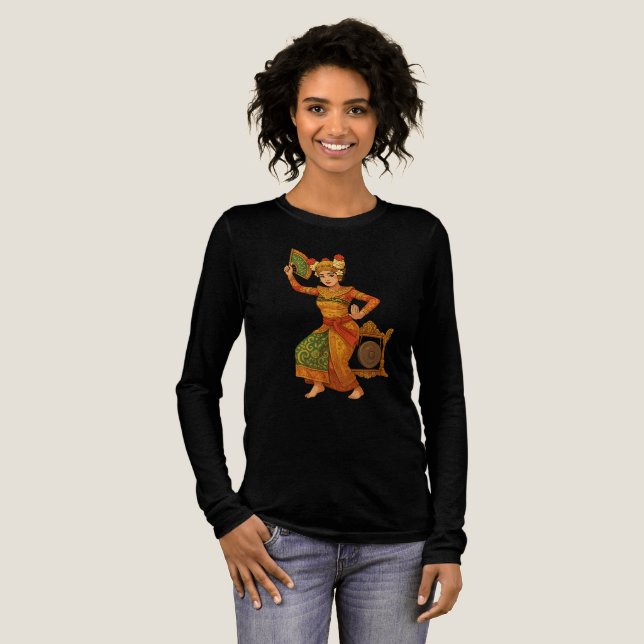 "Dancing Goddess from the Island Tri-Blend Shirt (Full Front)