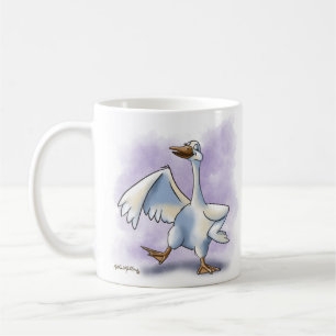 Dancing Goose Cartoon Coffee Mug