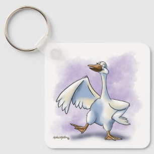 Dancing Goose Cartoon Keychain