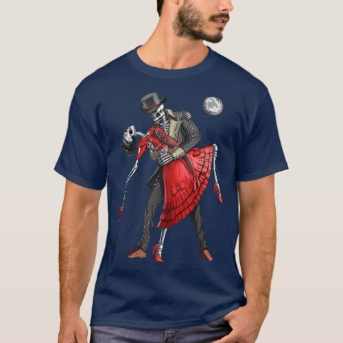 Dancing Goth Skeletons T_Shirt