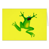 dancing green frog (Front Horizontal)