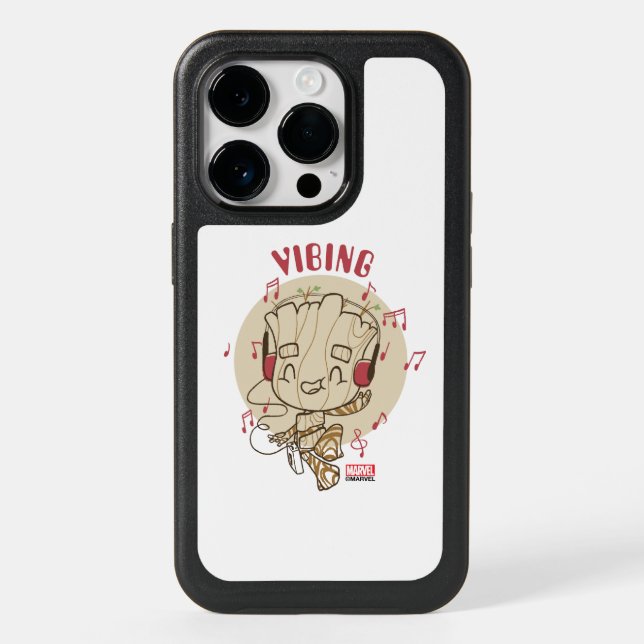 Dancing Groot Vibing With Headphones Otterbox iPhone Case (Back)