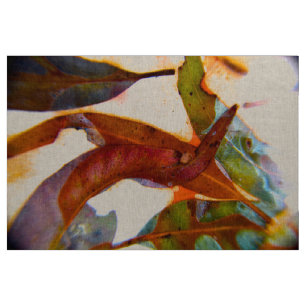 Dancing Gum Leaves artwork by TribalMysticArt Fabric