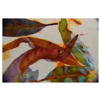 Dancing Gum Leaves artwork by TribalMysticArt Fabric