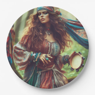 DANCING GYPSI  PAPER PLATES