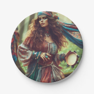 DANCING GYPSI  PAPER PLATES