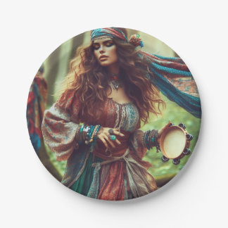DANCING GYPSI  PAPER PLATES