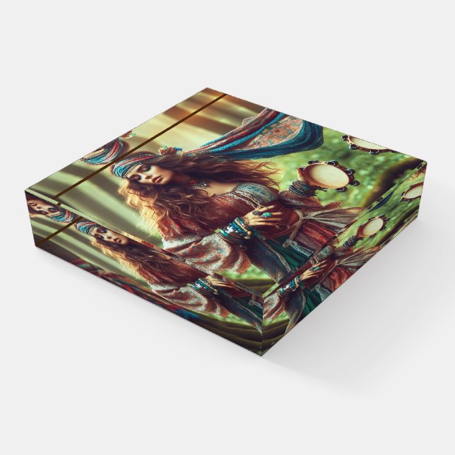 DANCING GYPSI  PAPERWEIGHT (Angled)