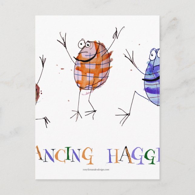 dancing haggis postcard (Front)