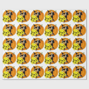 Dancing Halloween Couple Wrapping Paper