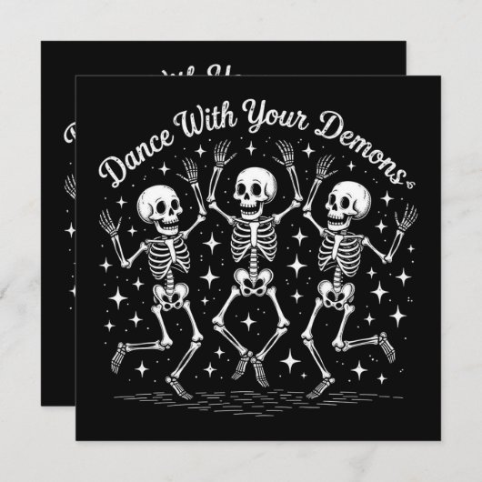 Dancing Halloween Skeletons (Front/Back)