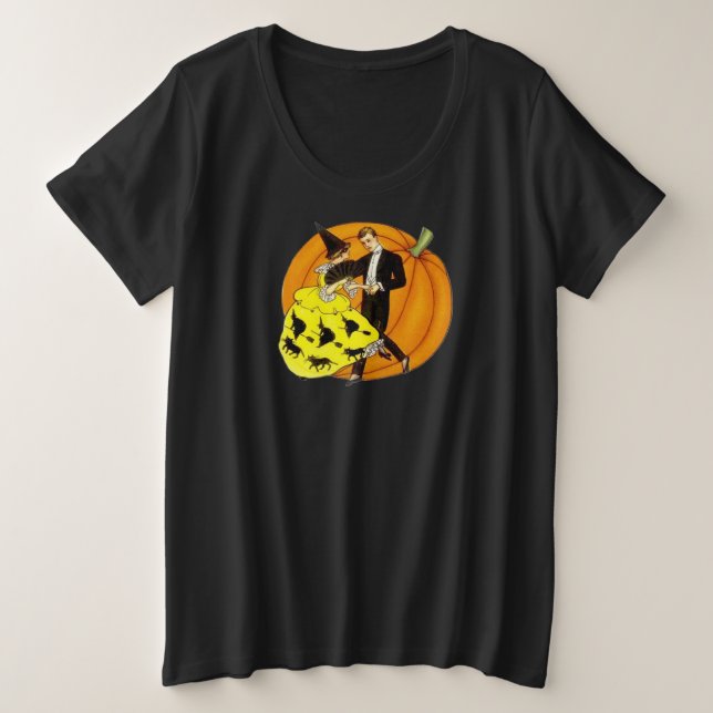 Dancing Halloween  - Spooky & Fun  Plus Size T-Shirt (Design Front)