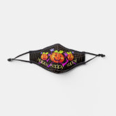 Dancing Happy Pumpkin Halloween Kids Premium Face Mask (Front)