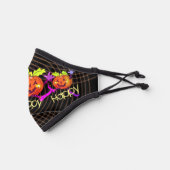 Dancing Happy Pumpkin Halloween Kids Premium Face Mask (Left)