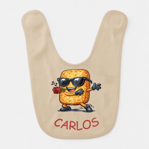 Dancing Hash Brown Baby Bib