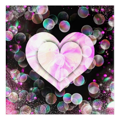 Dancing Heart Metal Print Acrylic Print