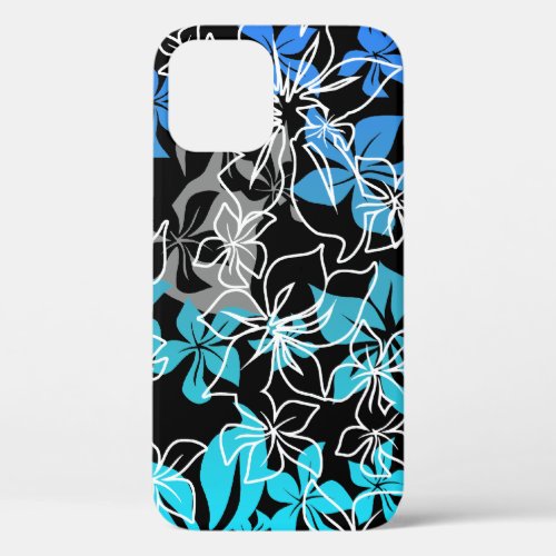 Dancing Hibiscus Hawaiian Blend Floral Turq iPhone 12 Pro Case