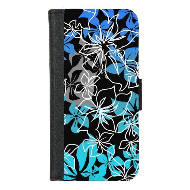 Dancing Hibiscus Hawaiian Blend iPhone Wallet Case (Front)