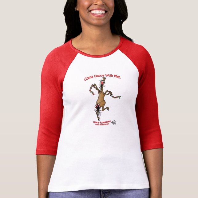 Dancing Horse Christmas Shirt! T-Shirt (Front)