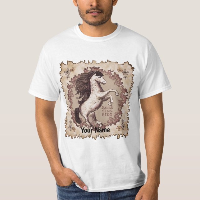 Dancing Horse  t-shirt  (Front)