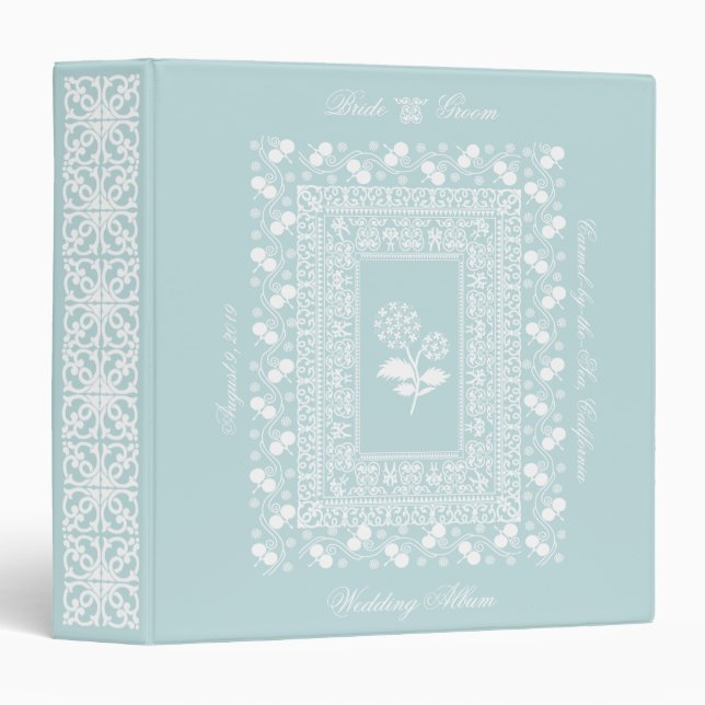 Dancing Horse Wedding Album Photo 3-Ring Binder (Front/Spine)