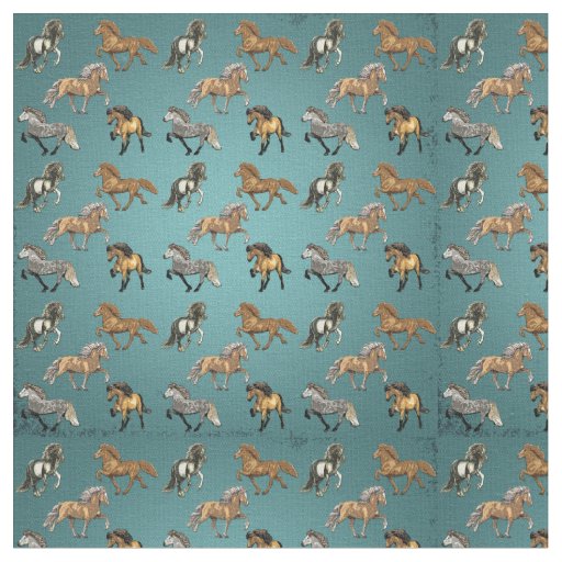 Dancing Icelandics Fabric