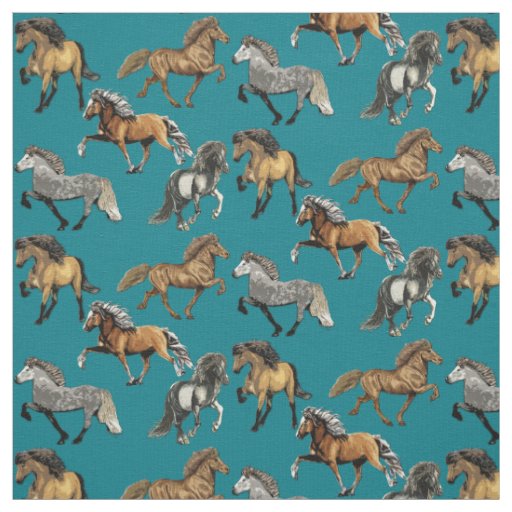 Dancing Icelandics Two Fabric