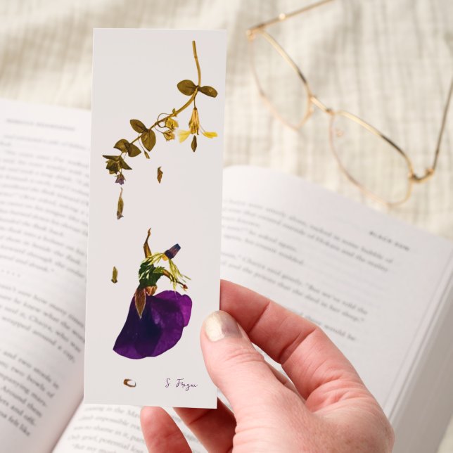 Dancing in Bloom | From Original Pressed Flower Bookmarks (Hand)