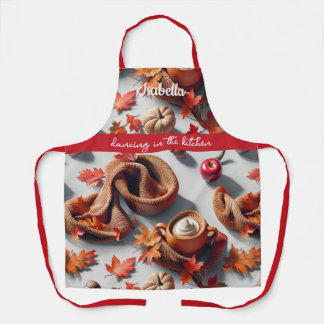 "Dancing in the Kitchen"- Cozy Autumn Apron