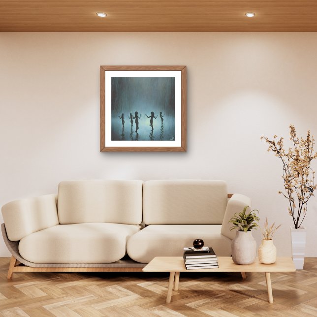 Dancing in the rain canvas print (Creator Uploaded)