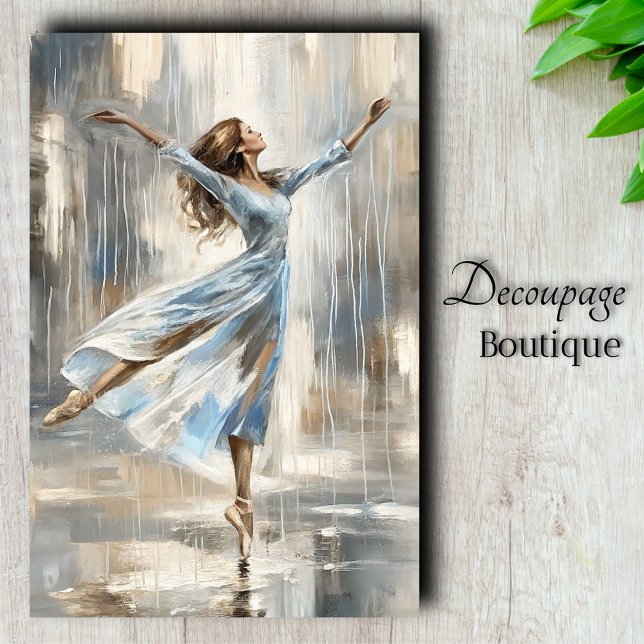 Dancing in The Rain Decoupage Tissue Paper (Dancing In The Rain Decoupage Tissue Paper)