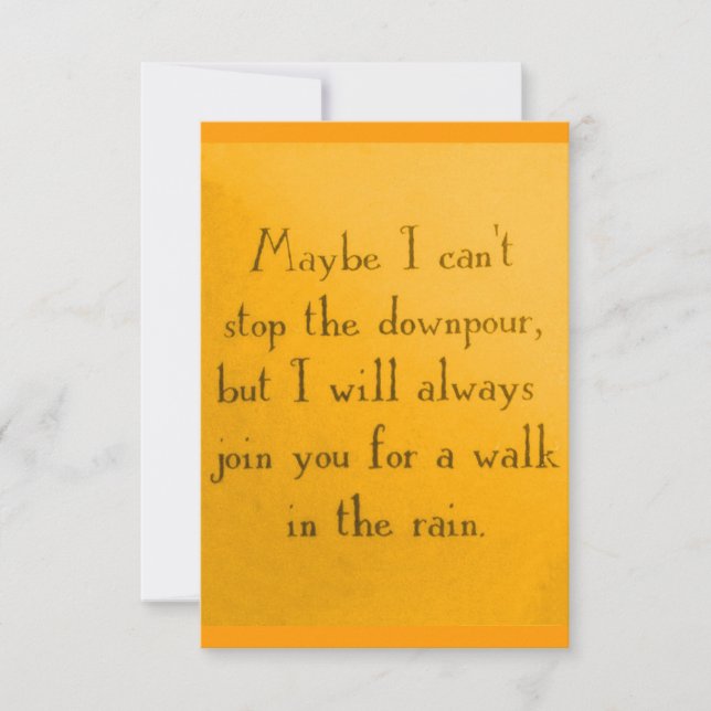 DANCING IN THE RAIN MOTTO ATTITUDE QUOTES POSITIVE (Front)